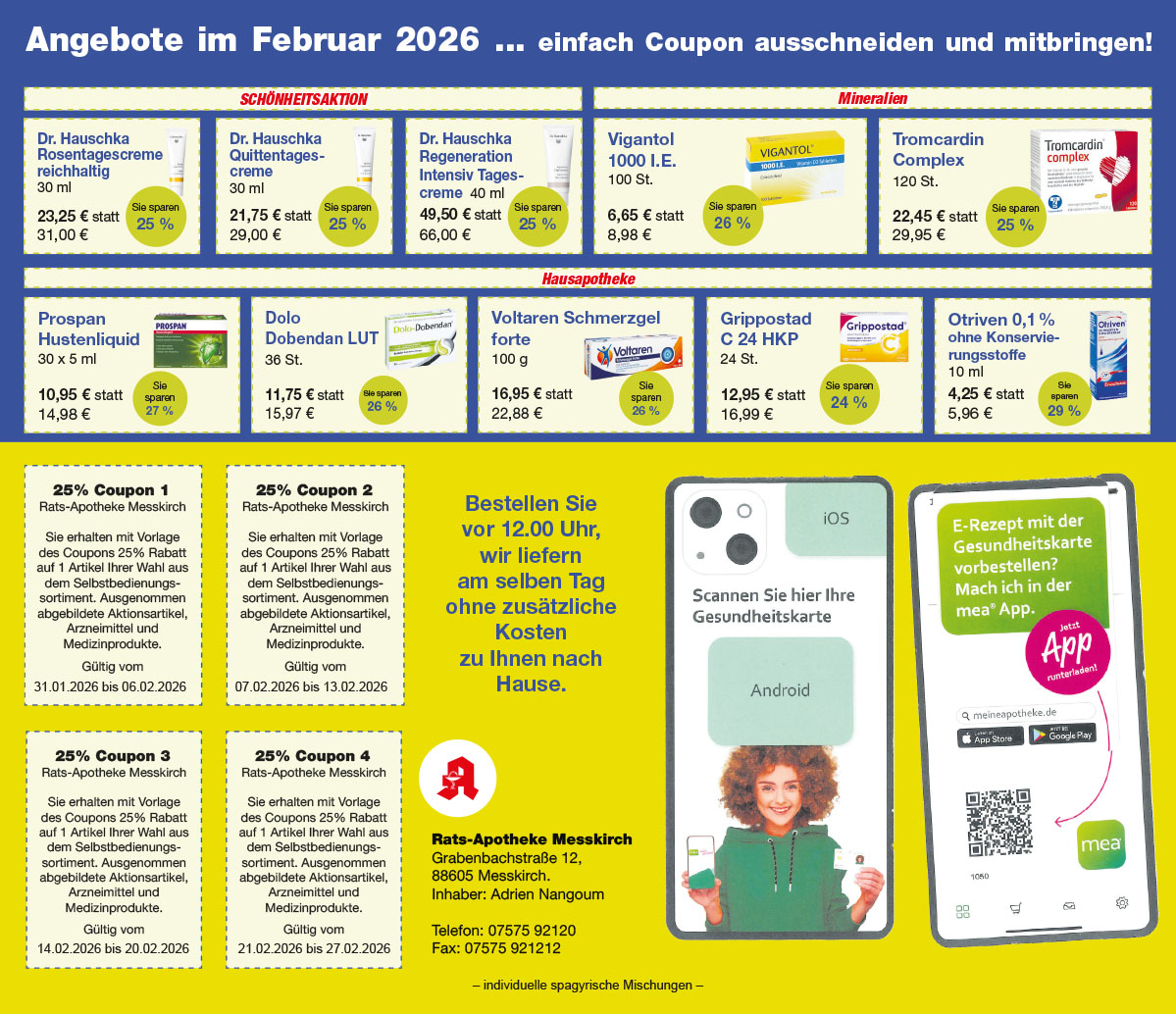 Angebot Rats-Apotheke Messkirch November 2025